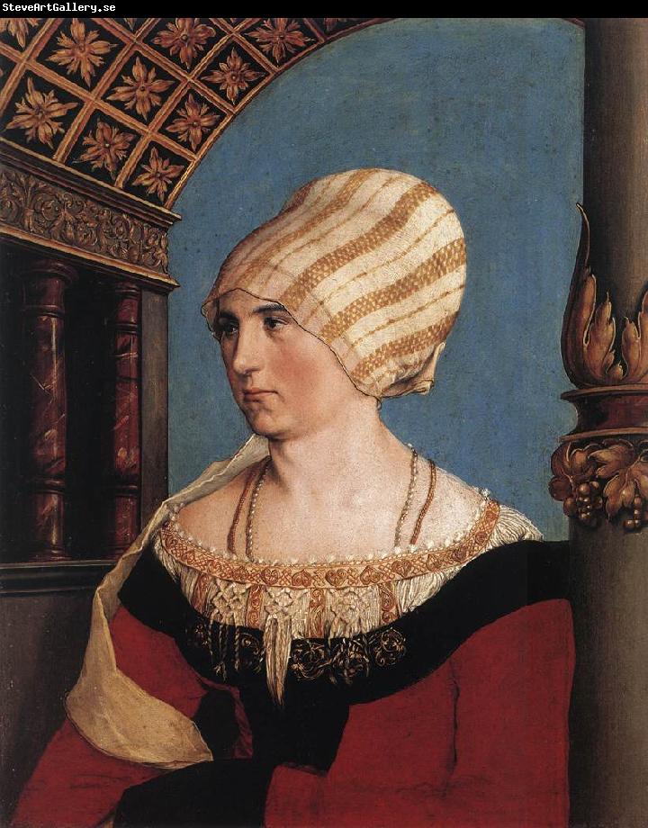 HOLBEIN, Hans the Younger Portrait of the Artist's Wife